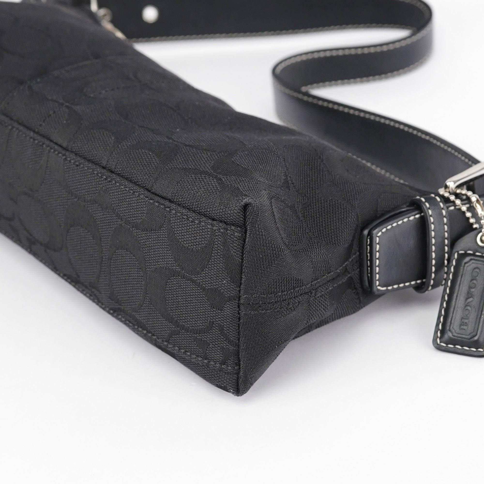 6371 Black Demi Shoulder Bag