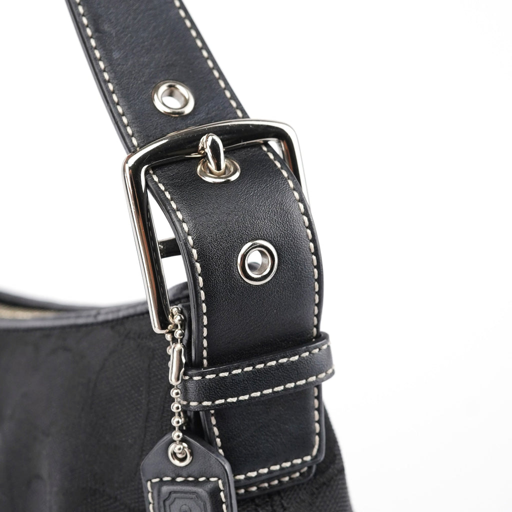 6371 Black Demi Shoulder Bag