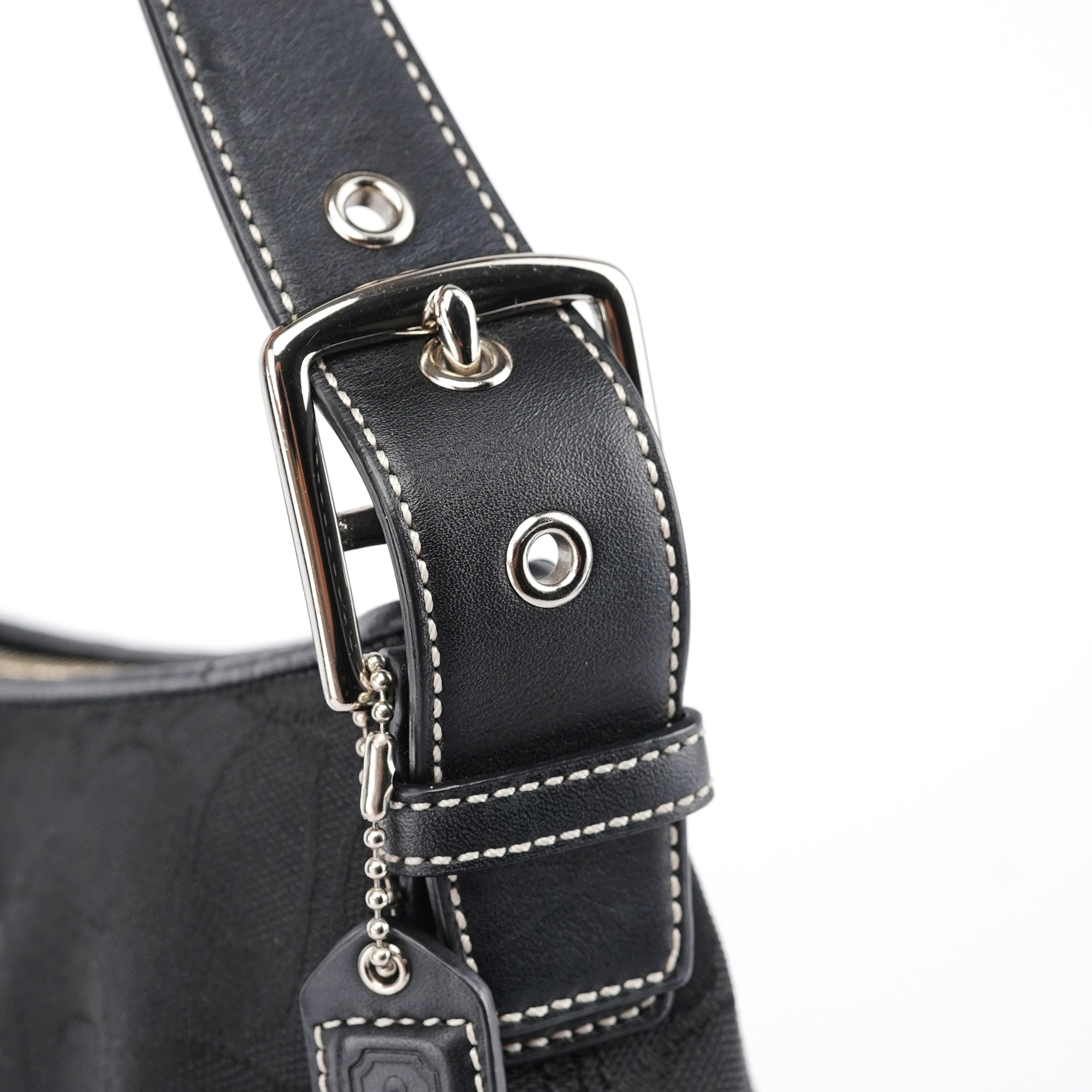 6371 Black Demi Shoulder Bag