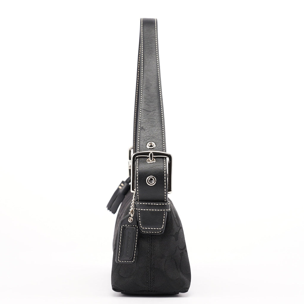 6371 Black Demi Shoulder Bag
