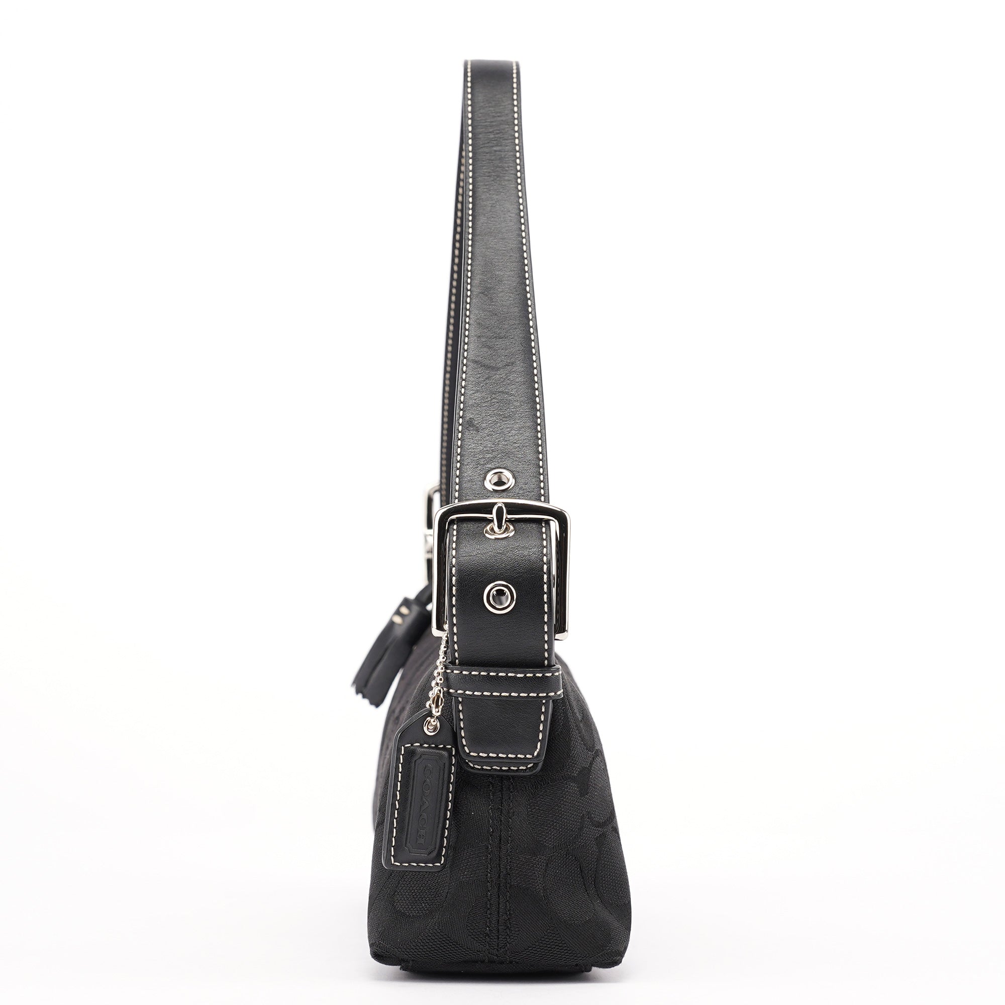 6371 Black Demi Shoulder Bag