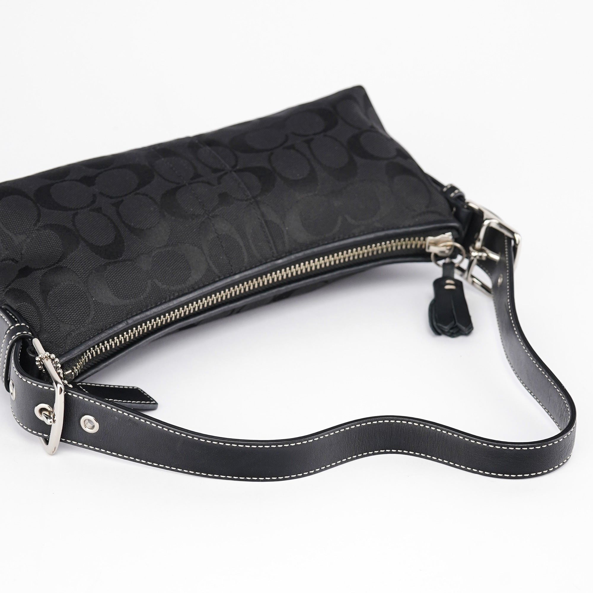 6371 Black Demi Shoulder Bag
