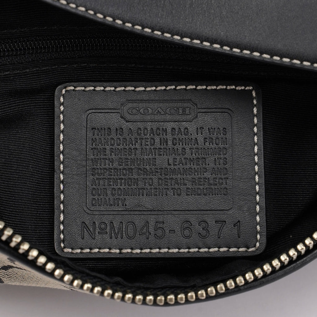6371 Grey Signature C Demi Shoulder Bag