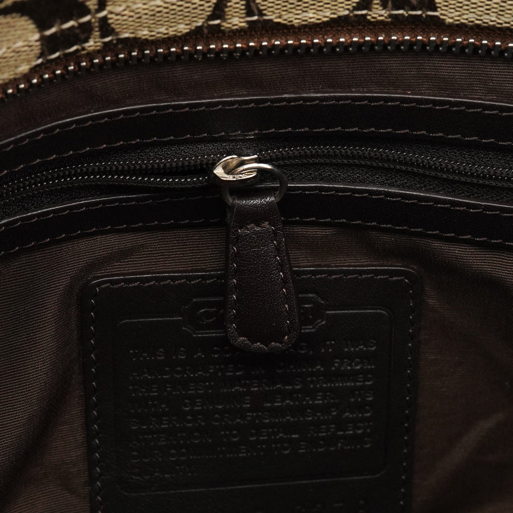 6378 Beige Brown Soho Tote Bag