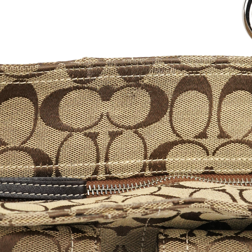 6378 Beige Brown Soho Tote Bag