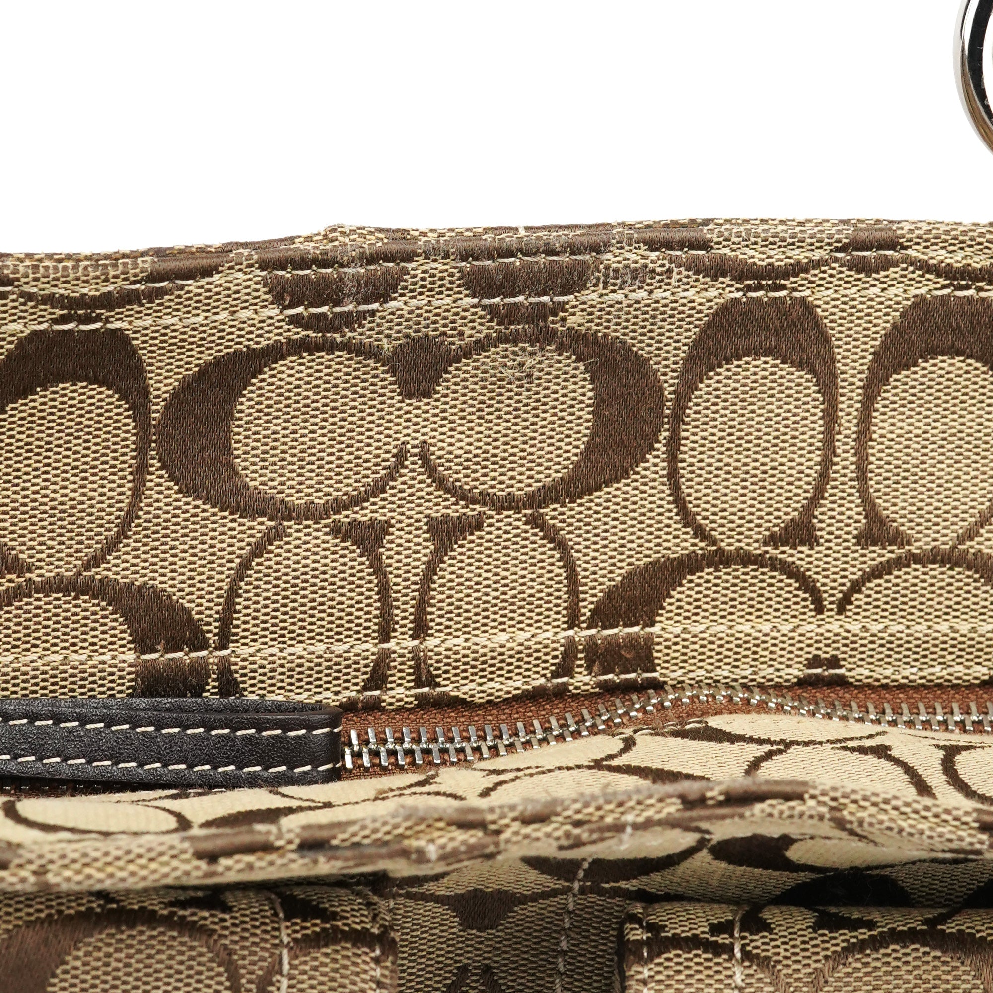 6378 Beige Brown Soho Tote Bag