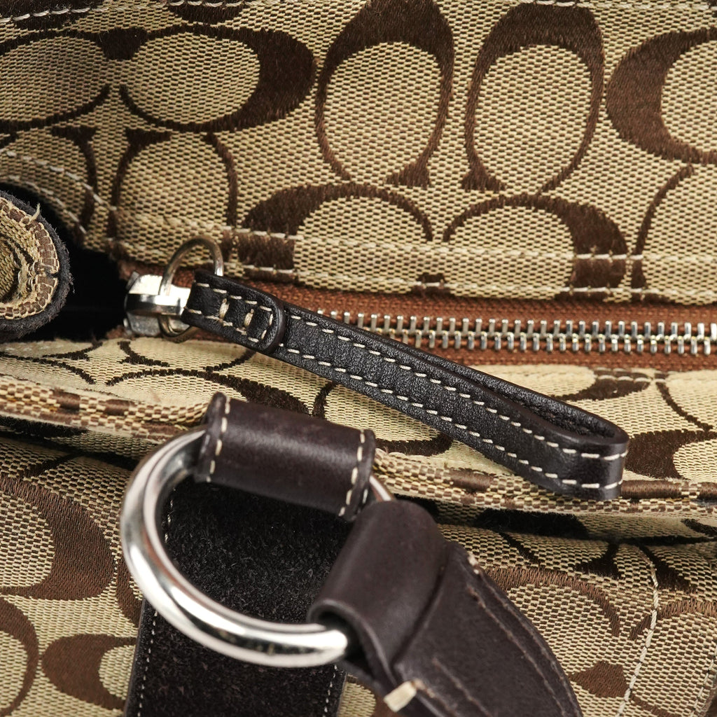 6378 Beige Brown Soho Tote Bag