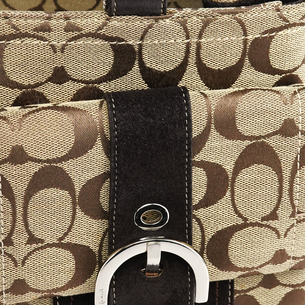 6378 Beige Brown Soho Tote Bag