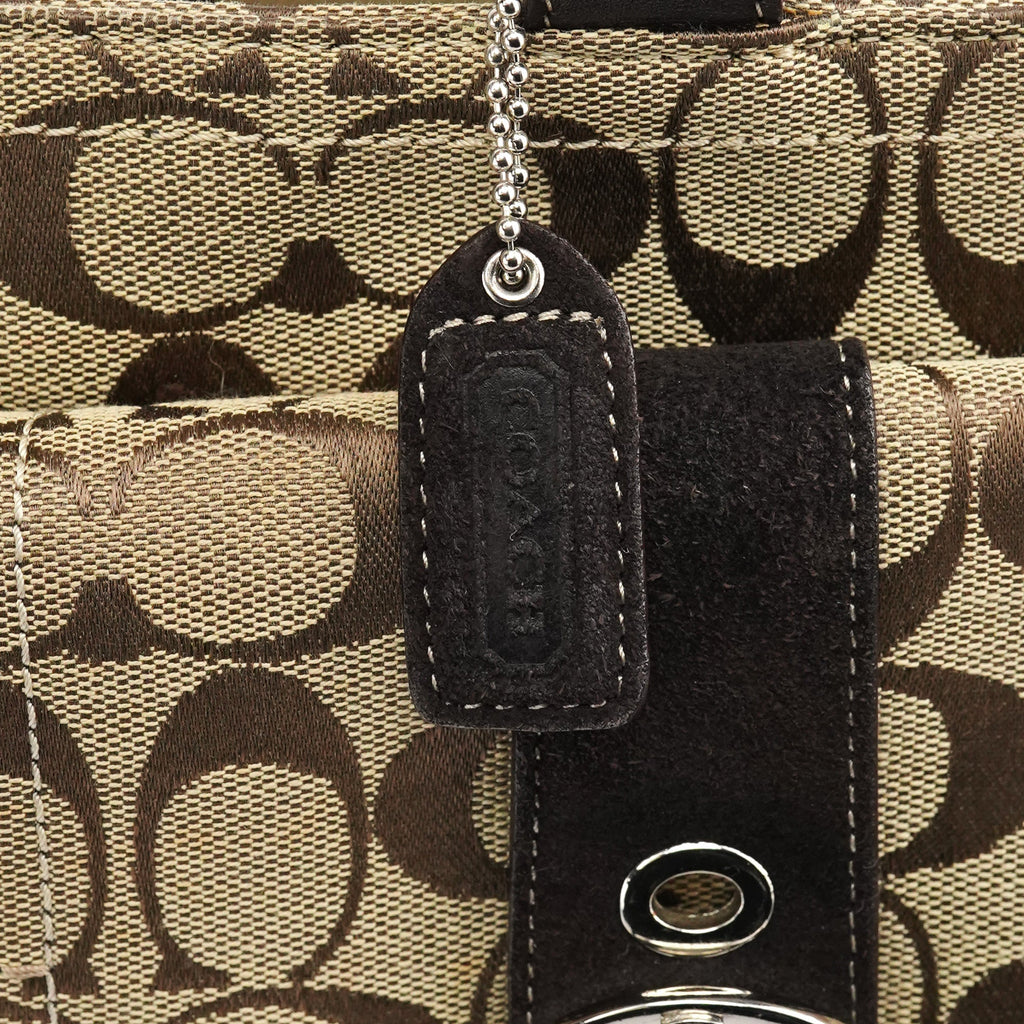 6378 Beige Brown Soho Tote Bag