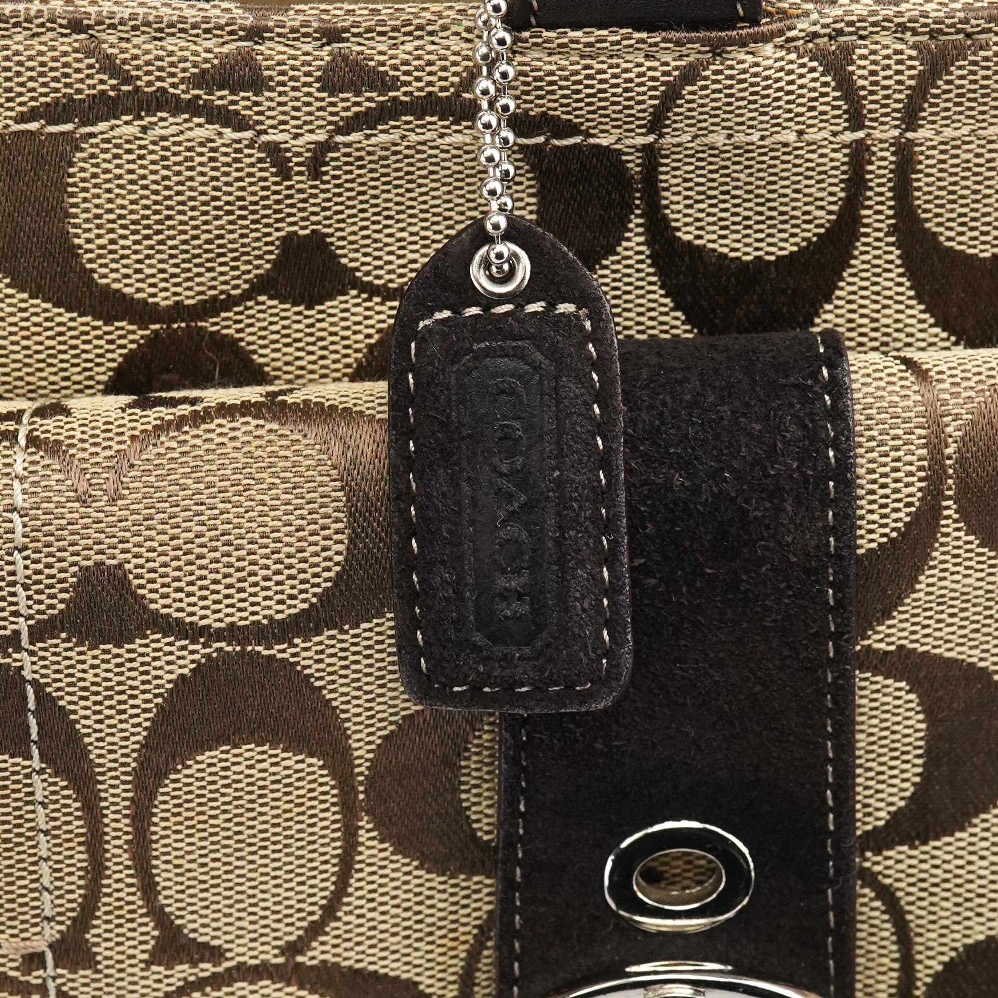 6378 Beige Brown Soho Tote Bag