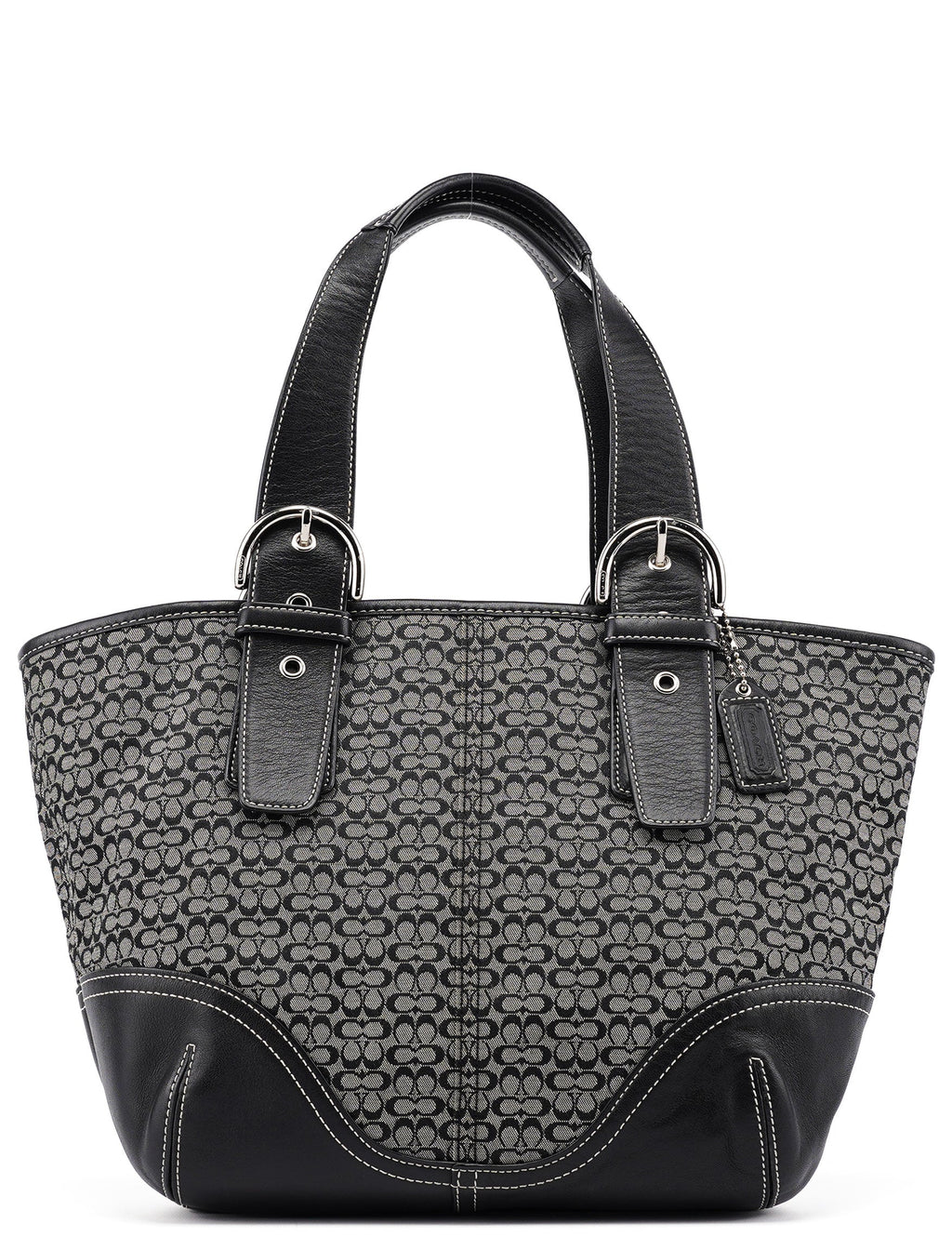6383 Grey Signature C Soho Tote Bag