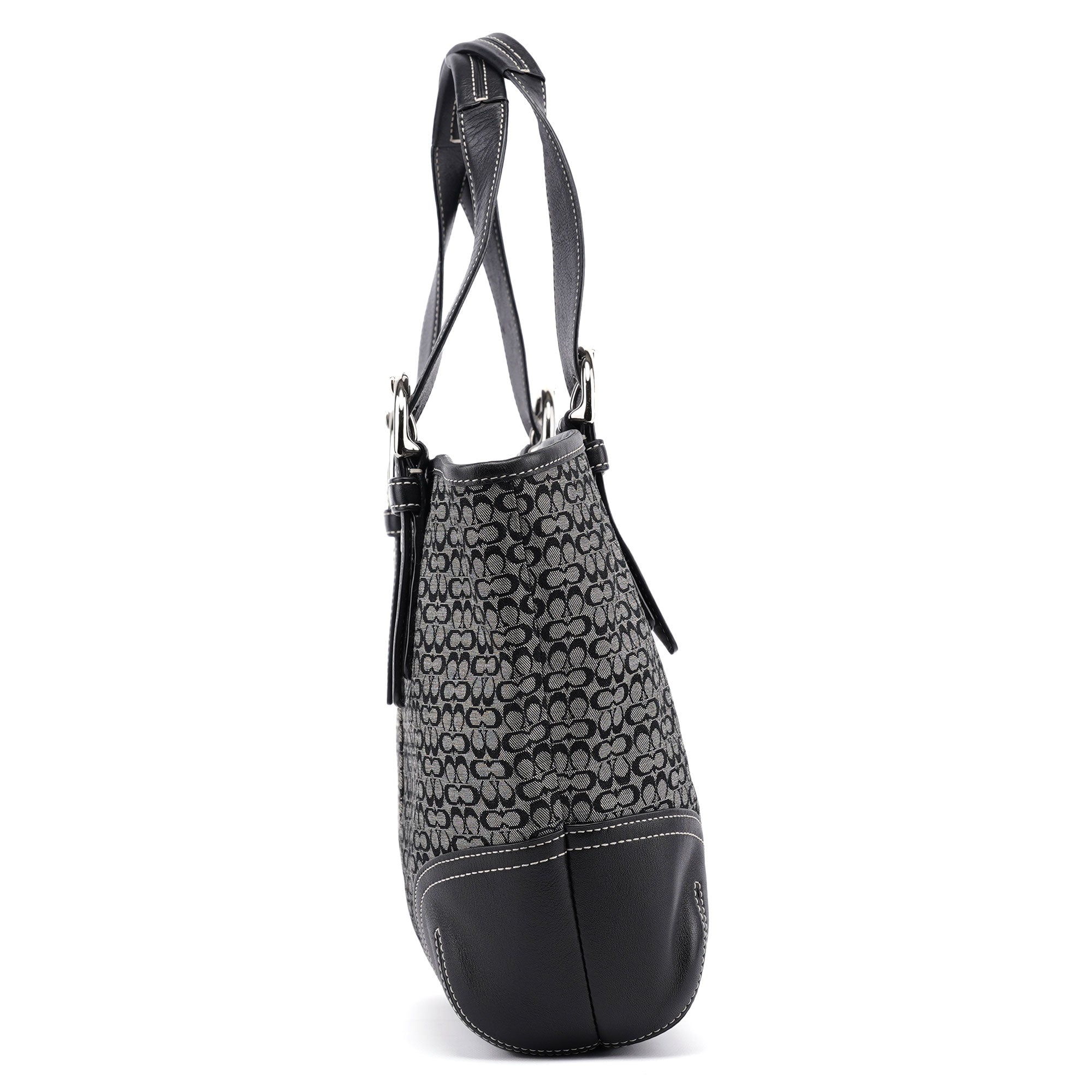 6383 Grey Signature C Soho Tote Bag