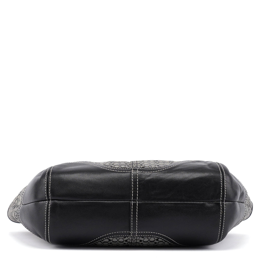6383 Grey Signature C Soho Tote Bag