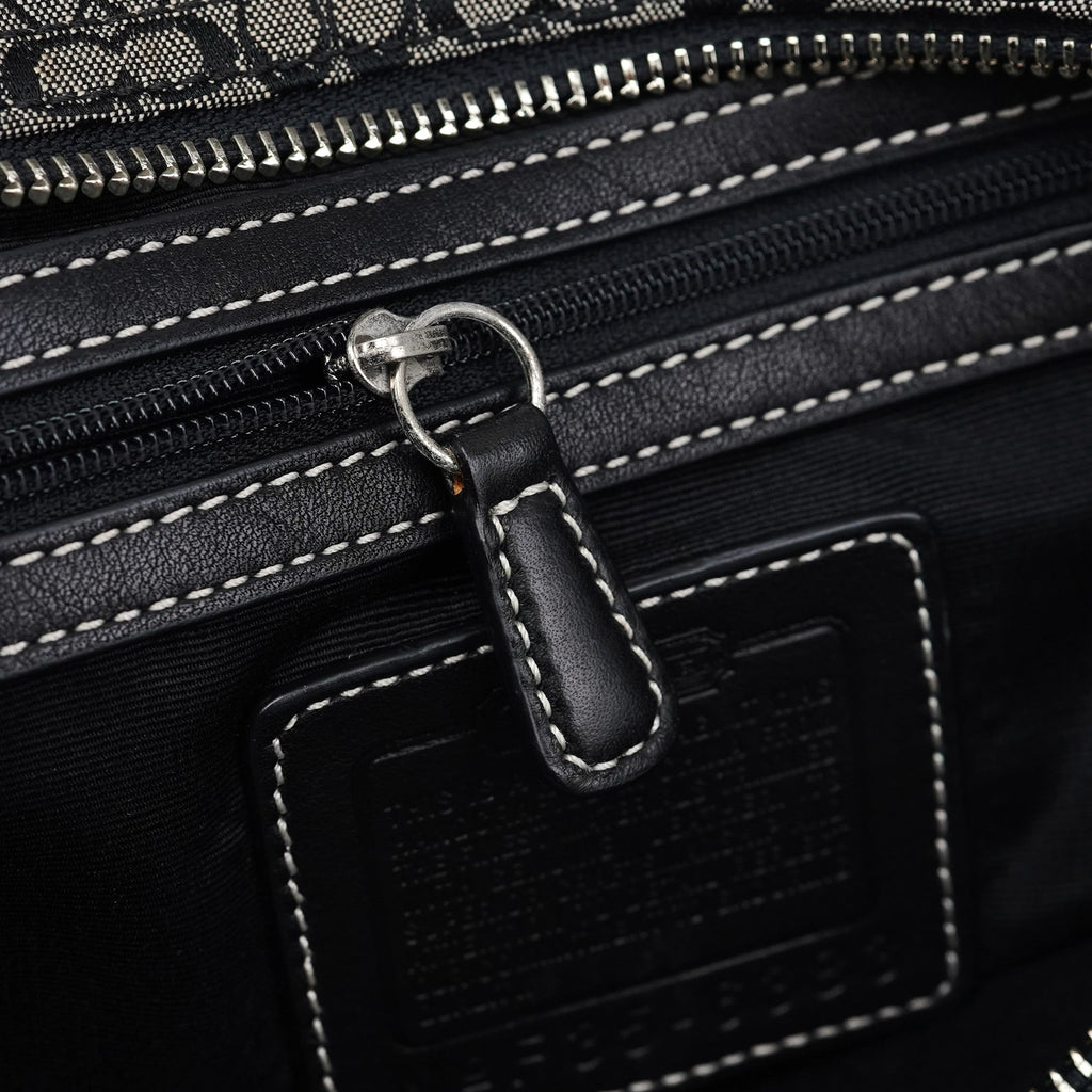 6383 Grey Signature C Soho Tote Bag