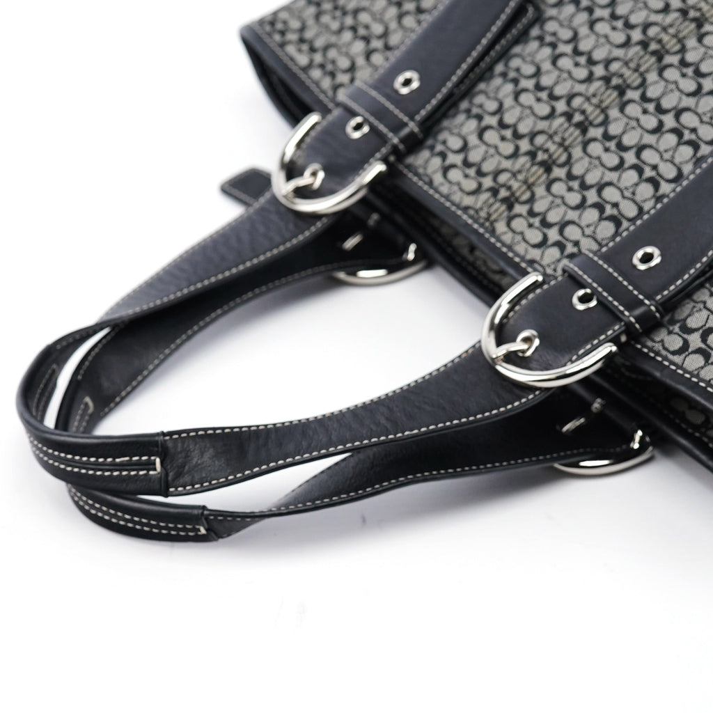 6383 Grey Signature C Soho Tote Bag
