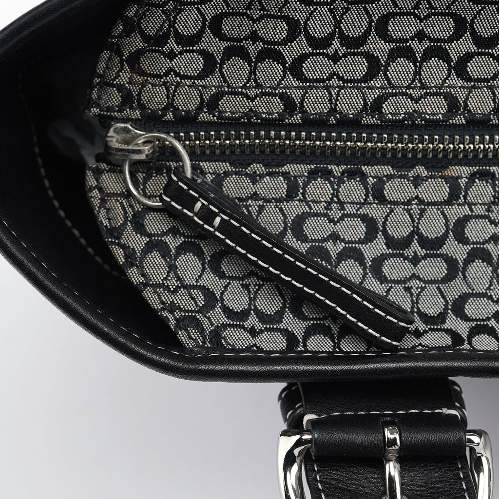 6383 Grey Signature C Soho Tote Bag