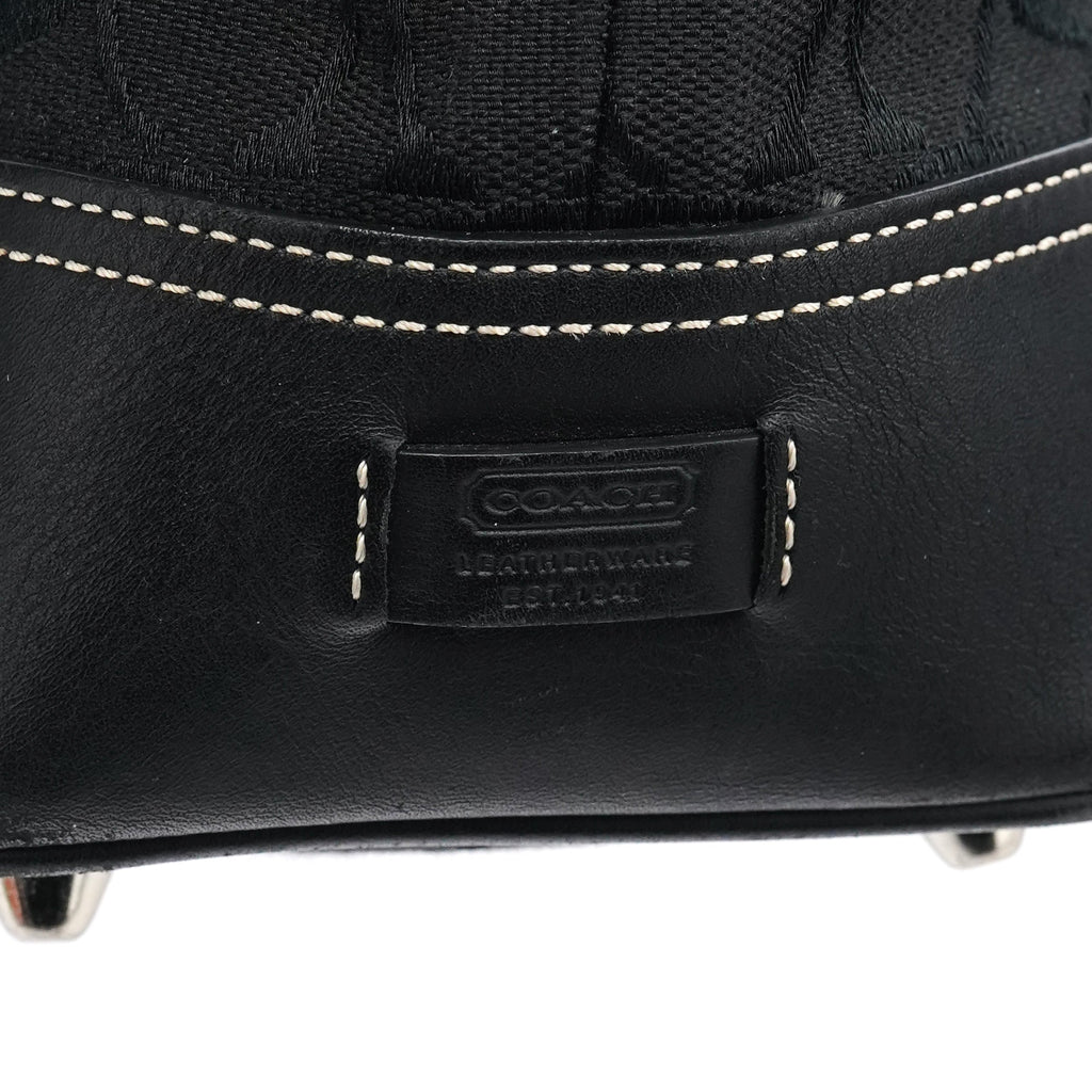 6386 Black Signature Canvas Tote Bag