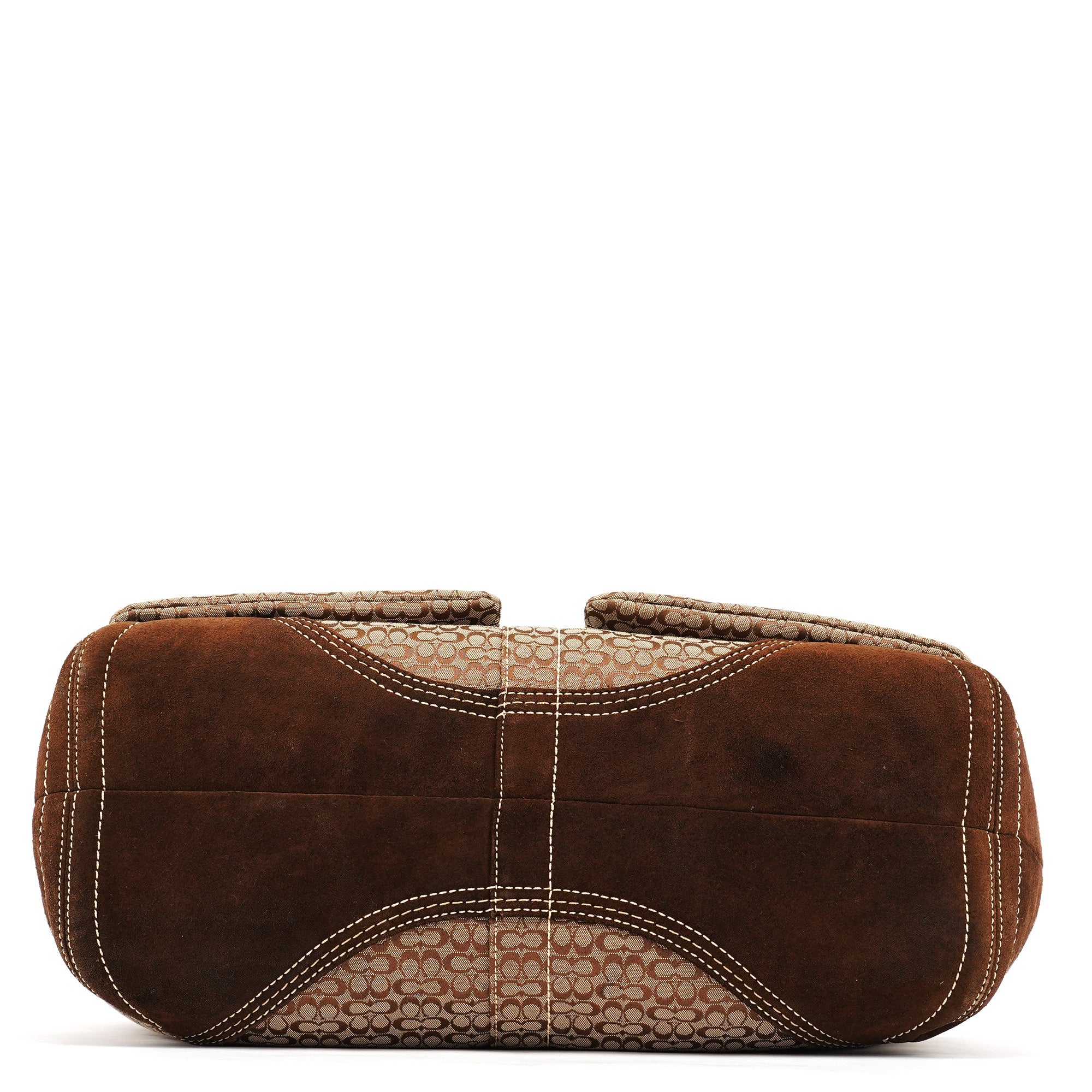 6427 Beige Brown Signature Soho Tote Bag
