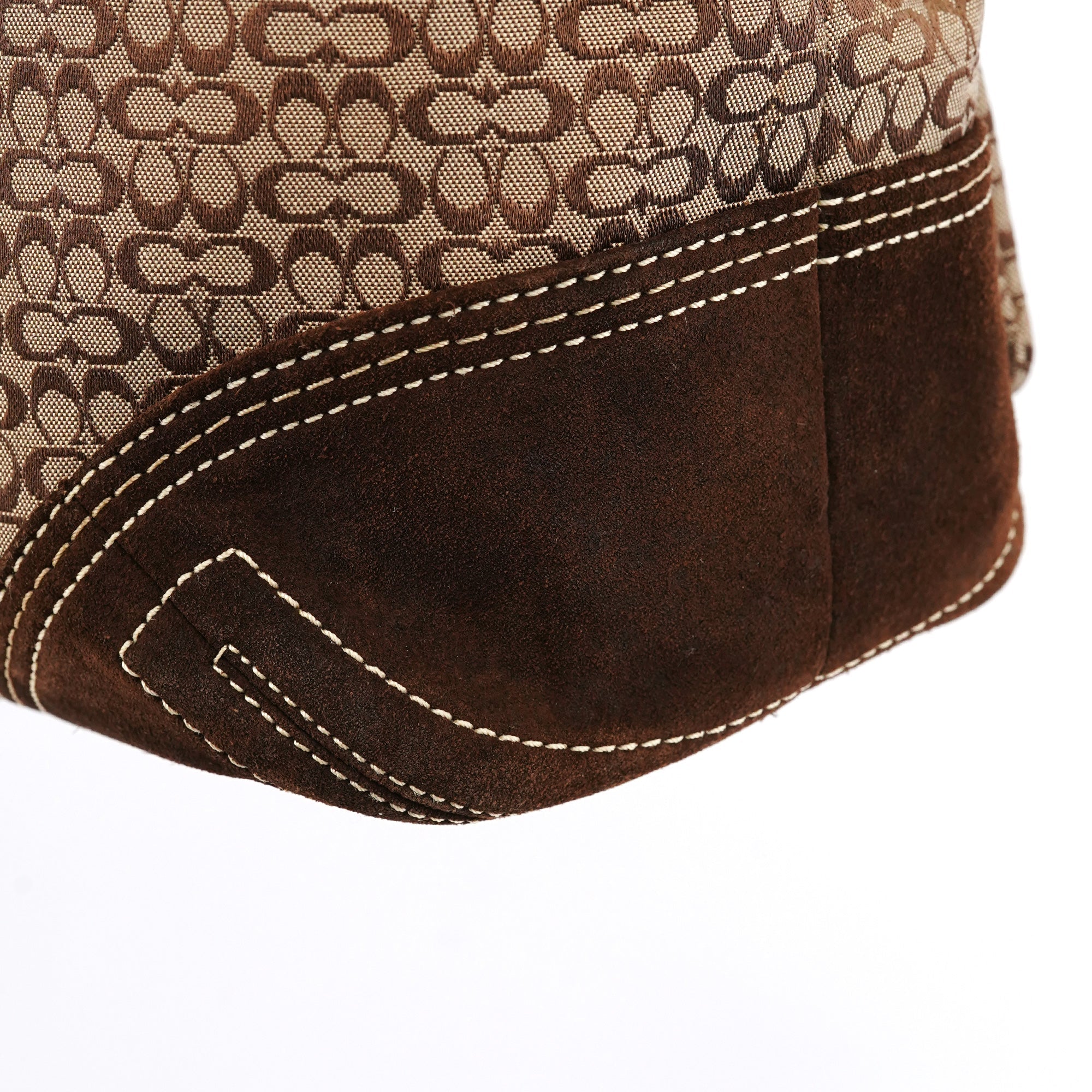 6427 Beige Brown Signature Soho Tote Bag