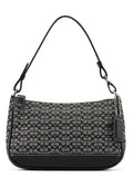 6622 Grey Signature C Demi Shoulder Bag