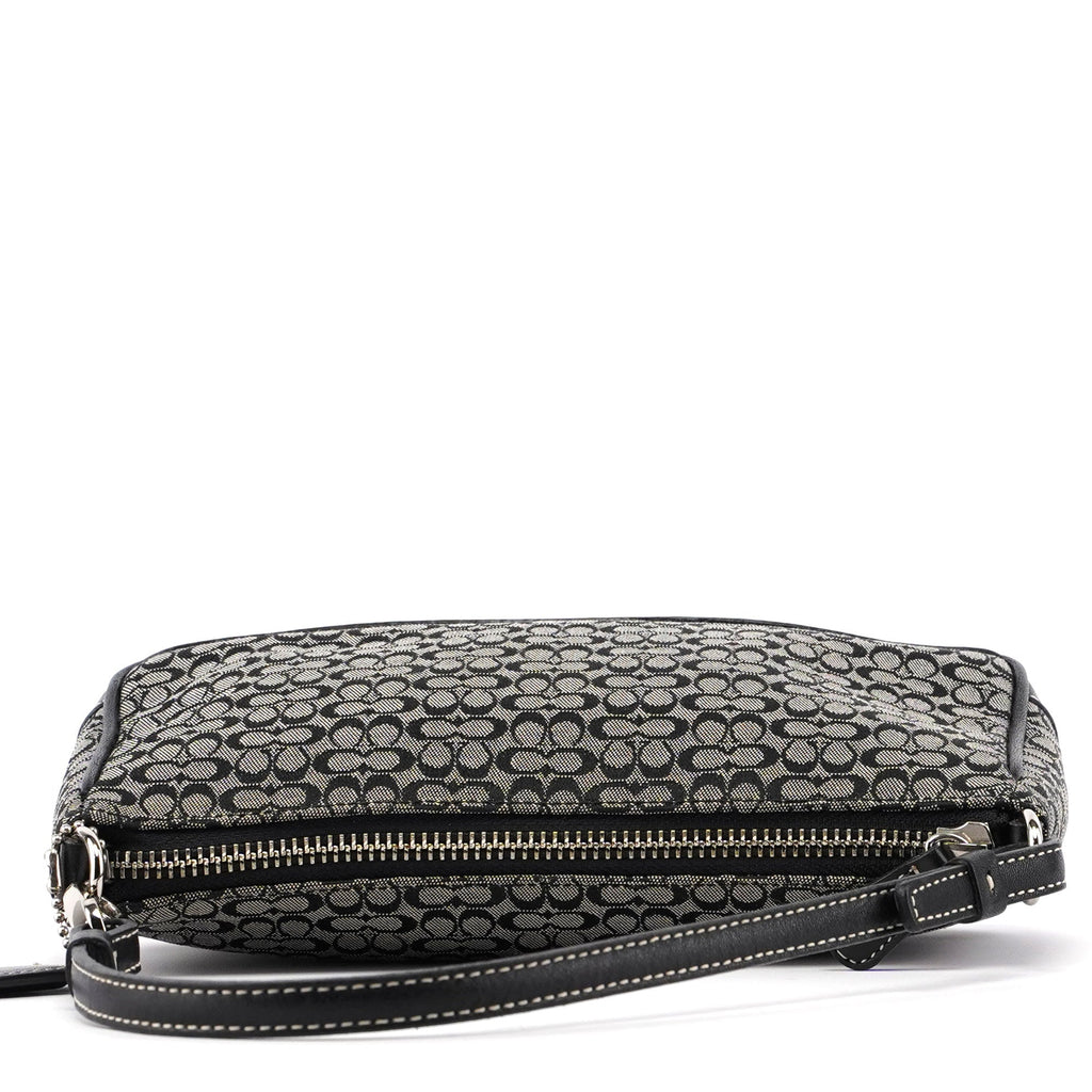 6622 Grey Signature C Demi Shoulder Bag