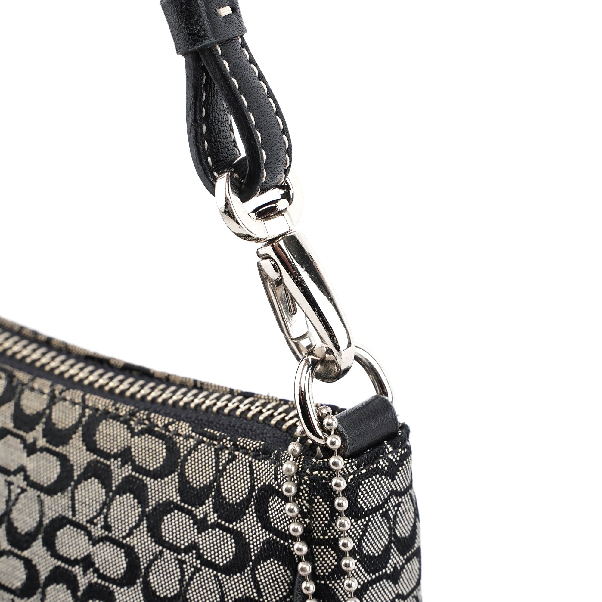 6622 Grey Signature C Demi Shoulder Bag
