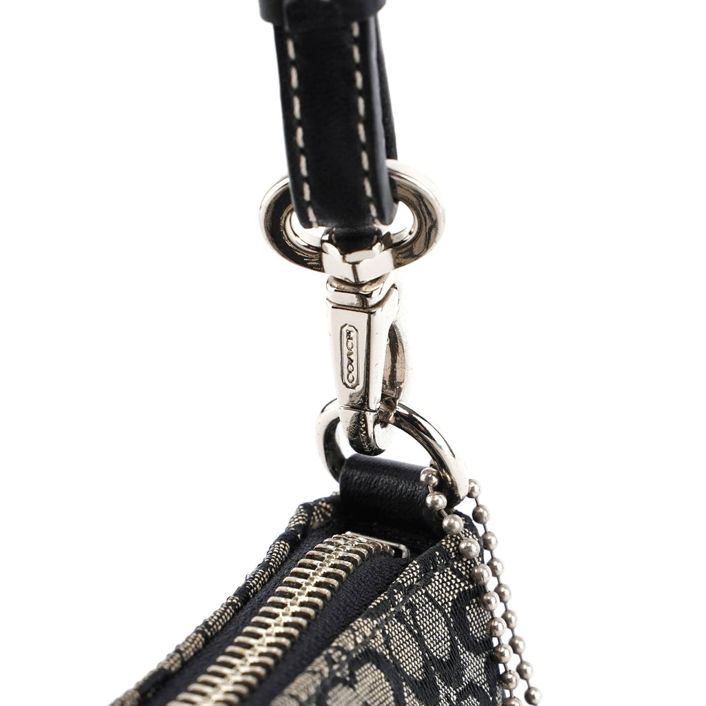 6622 Grey Signature C Demi Shoulder Bag