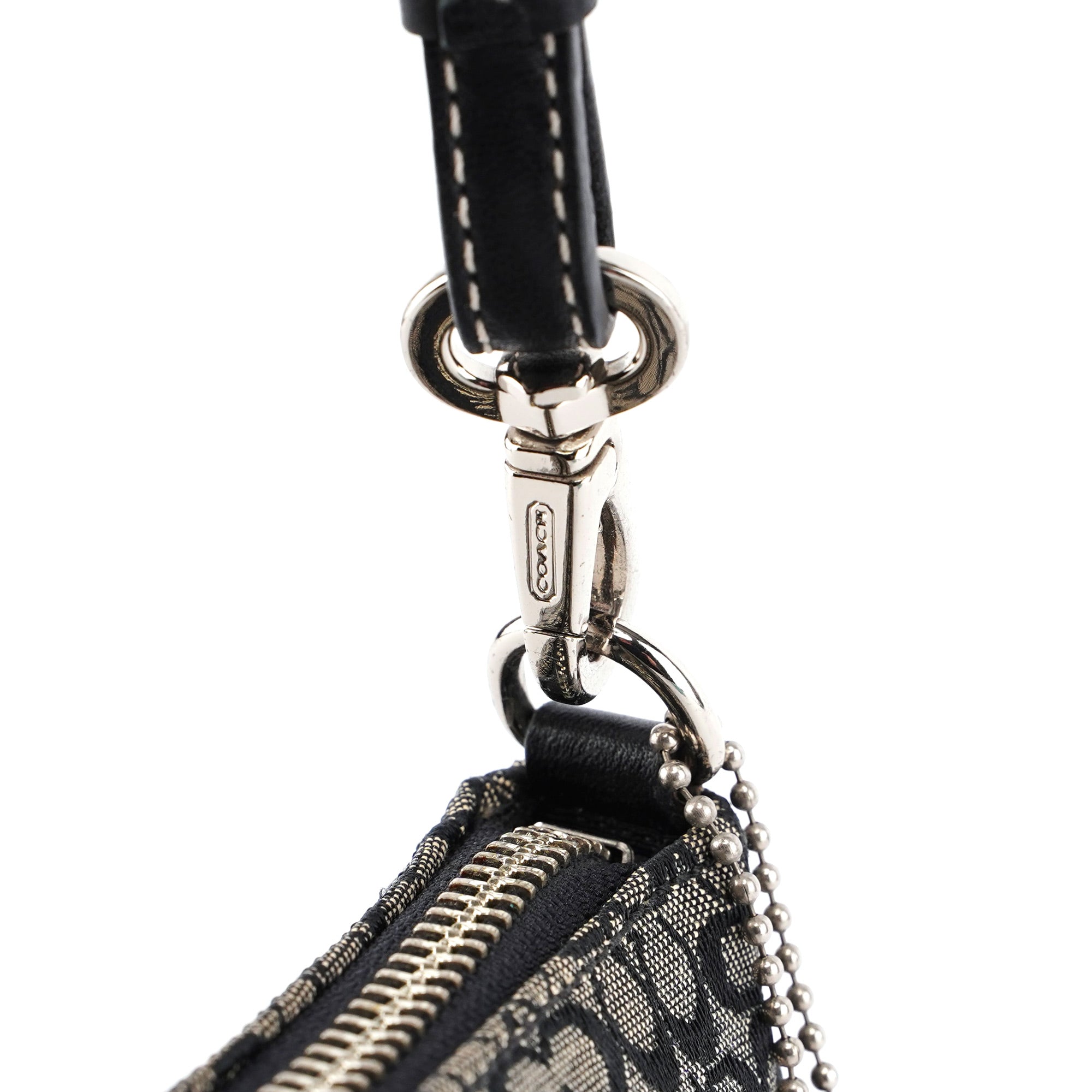 6622 Grey Signature C Demi Shoulder Bag