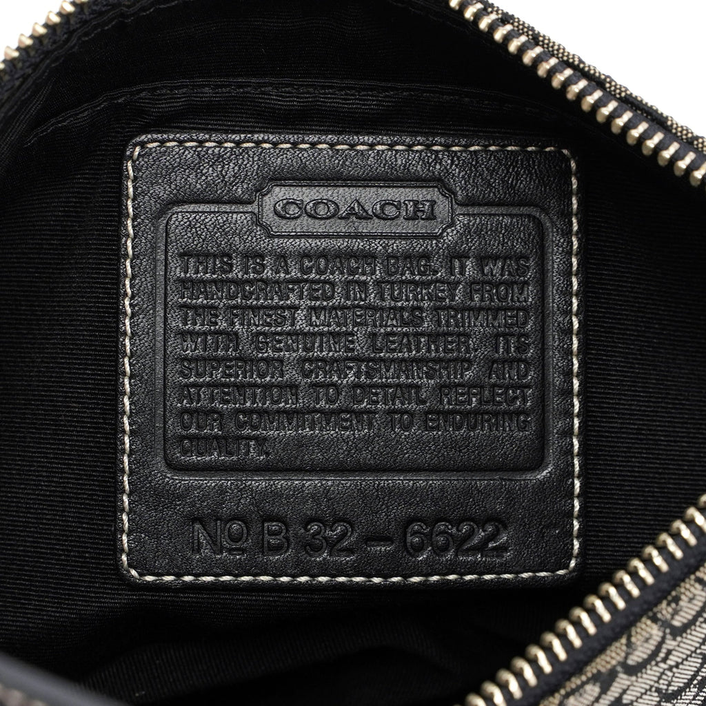 6622 Grey Signature C Demi Shoulder Bag