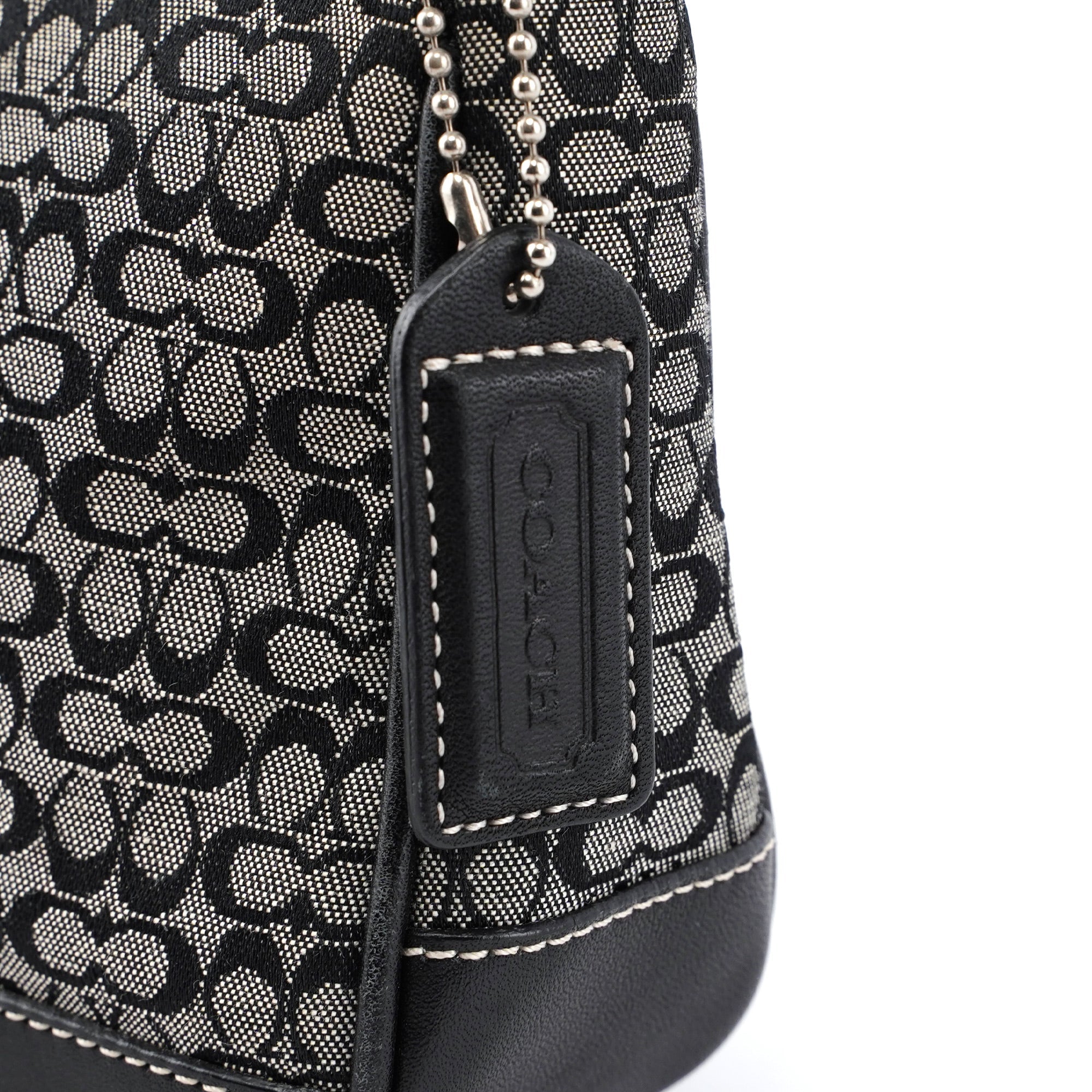 6622 Grey Signature C Demi Shoulder Bag
