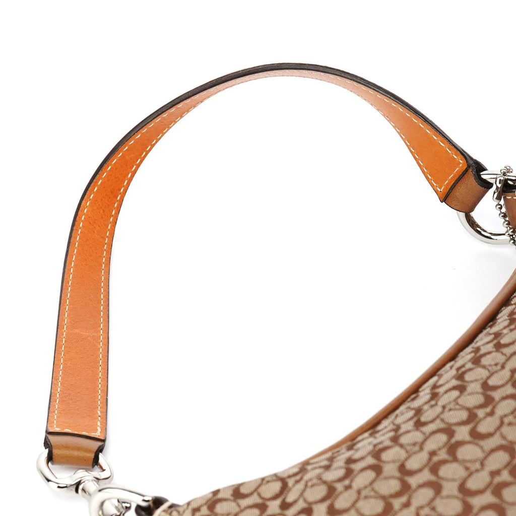 6623 Tan Brown Signature Shoulder Bag