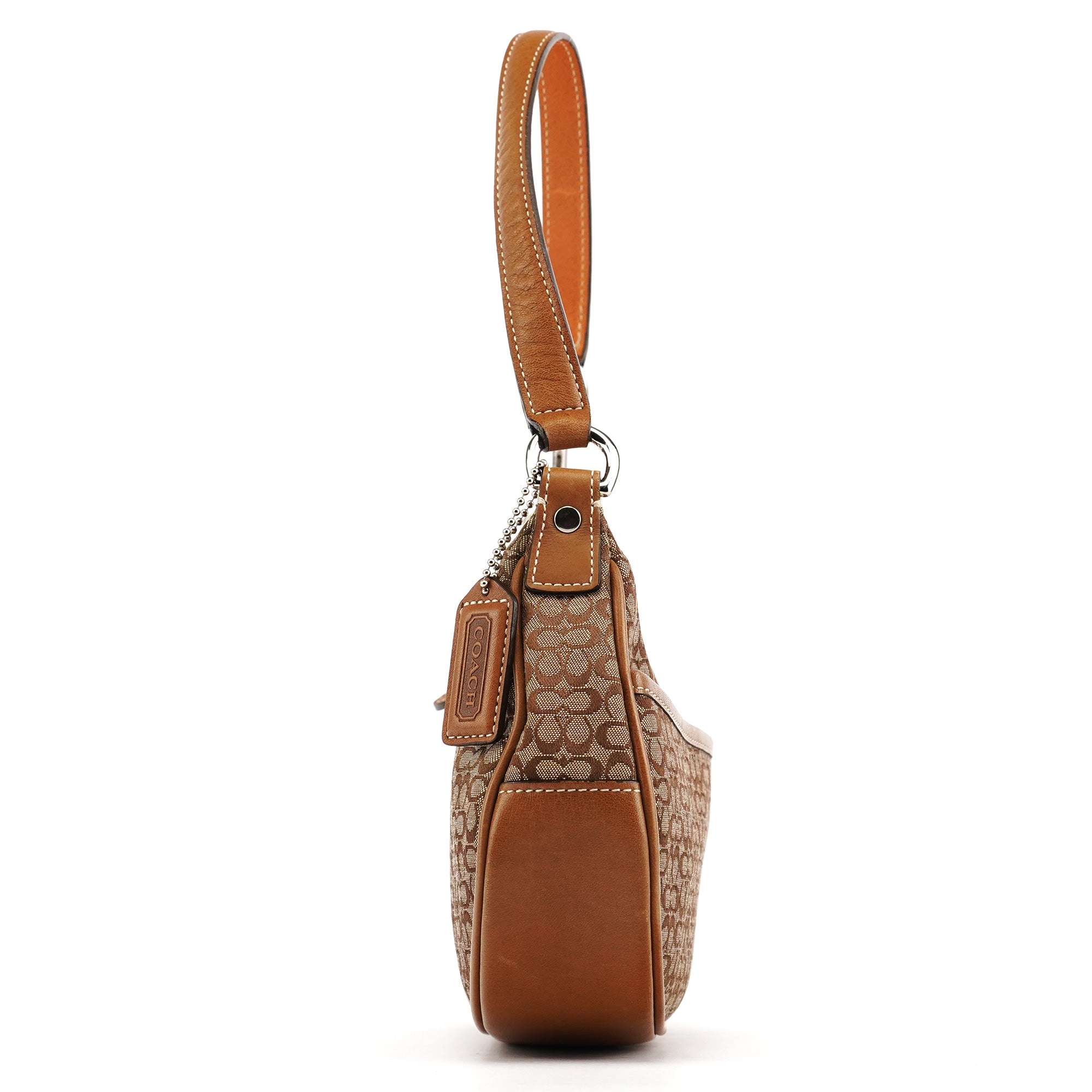 6623 Tan Brown Signature Shoulder Bag