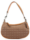 6623 Tan Brown Signature Shoulder Bag