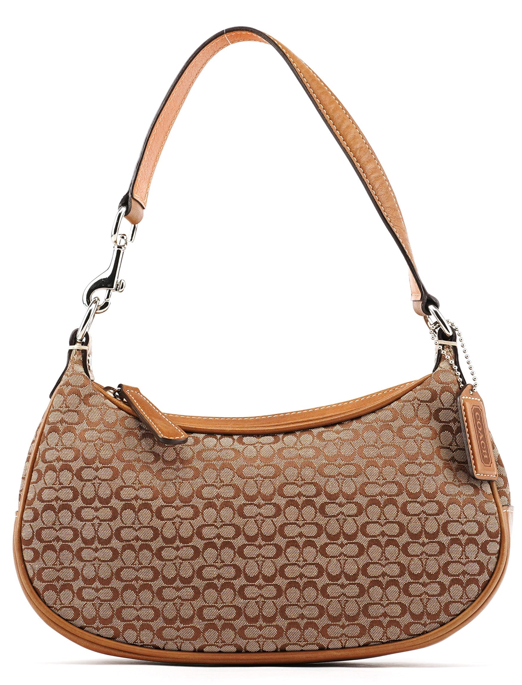 6623 Tan Brown Signature Shoulder Bag