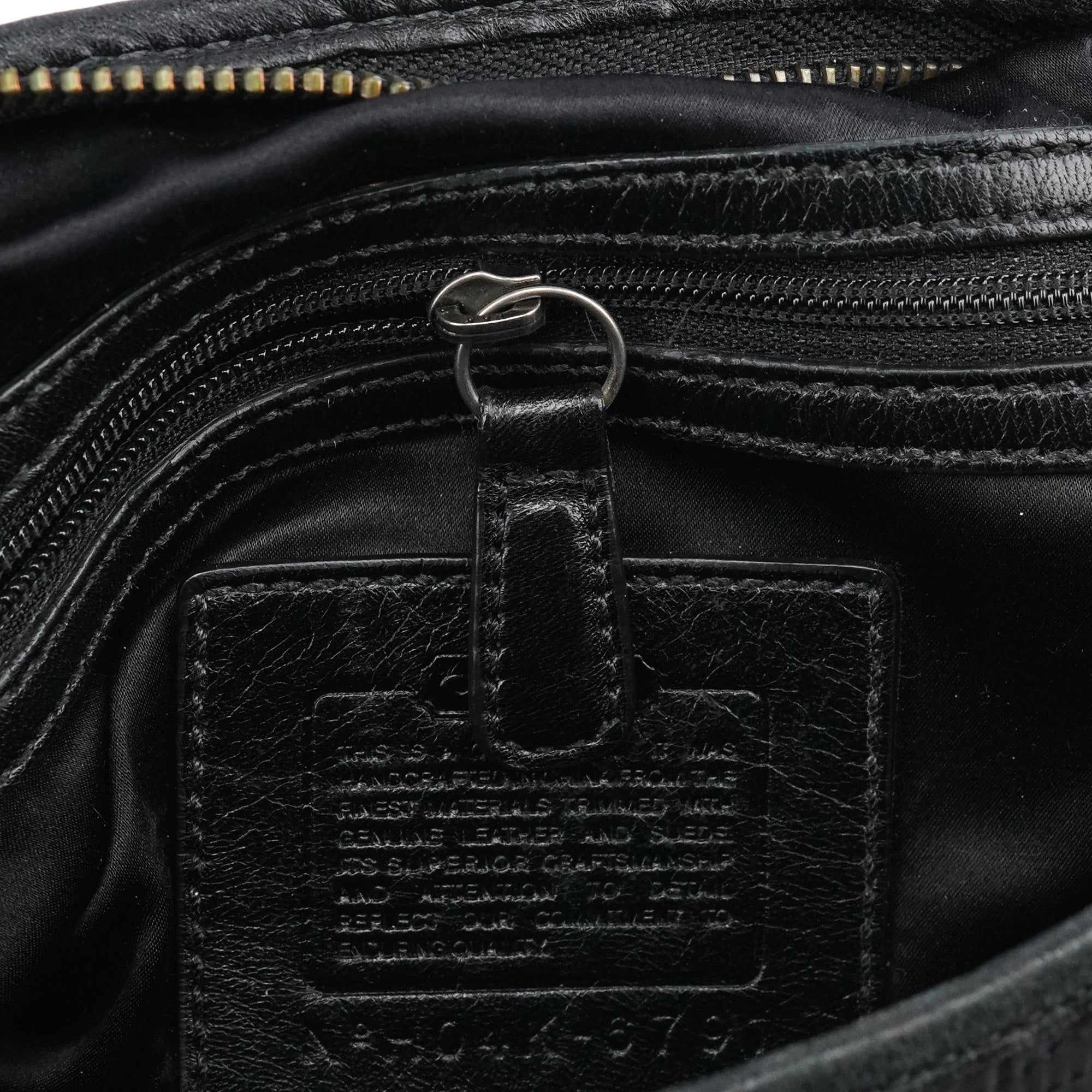 6791 Black Quilted Nylon Soho Shoulder Bag
