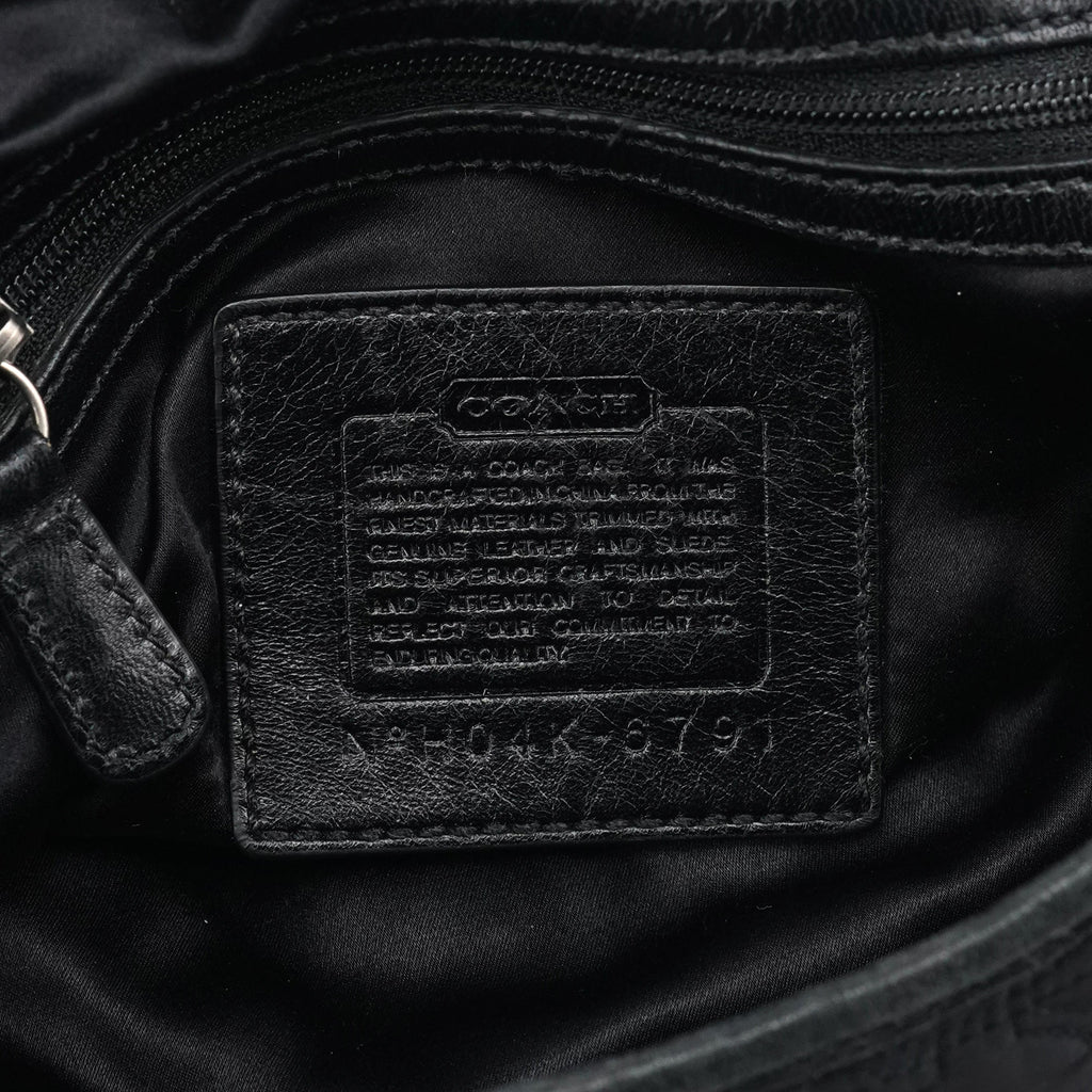 6791 Black Quilted Nylon Soho Shoulder Bag