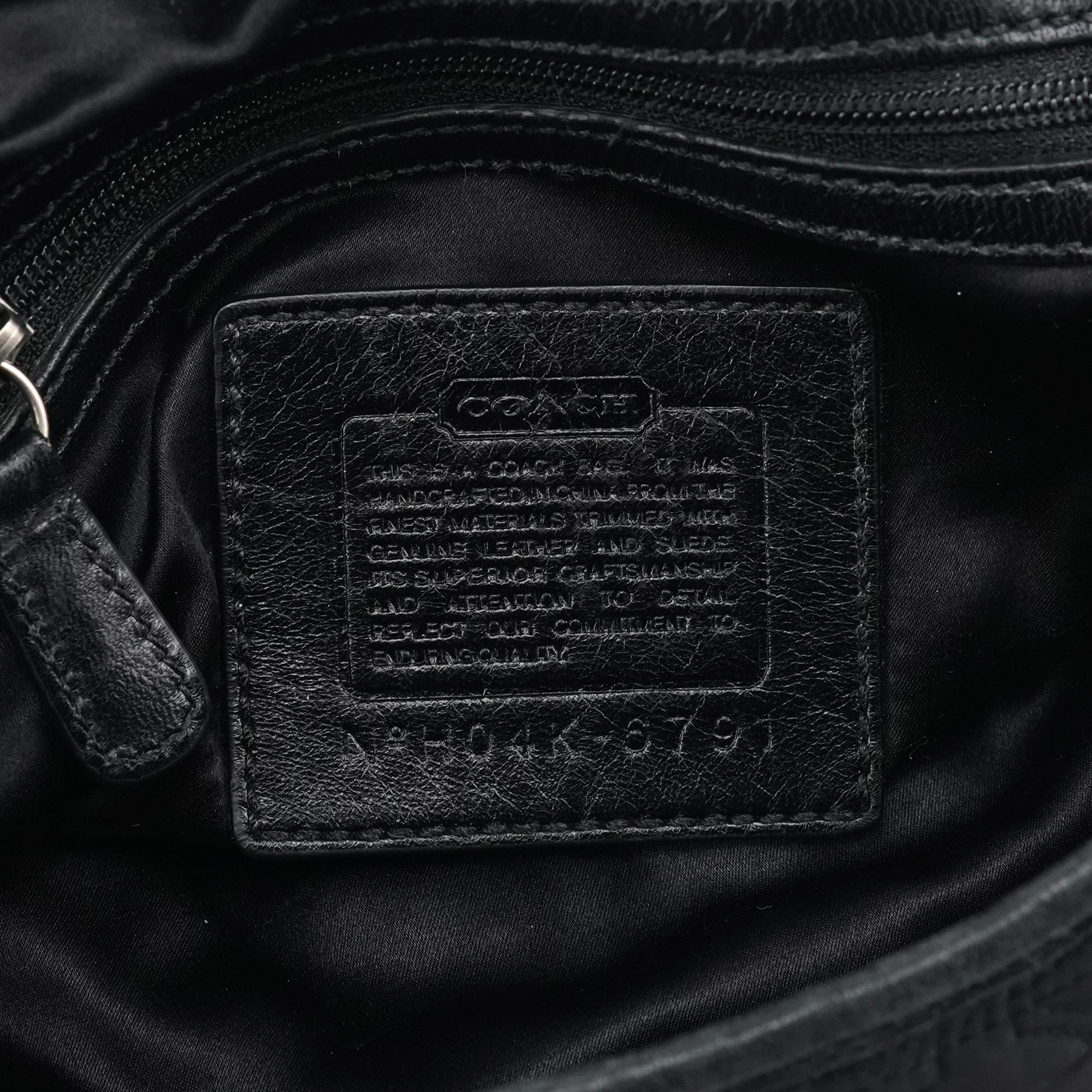 6791 Black Quilted Nylon Soho Shoulder Bag