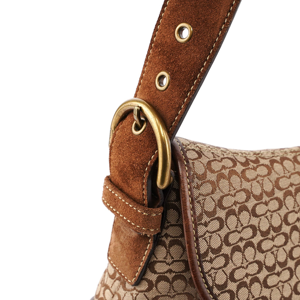 6808 Beige Signature C Soho Shoulder Bag