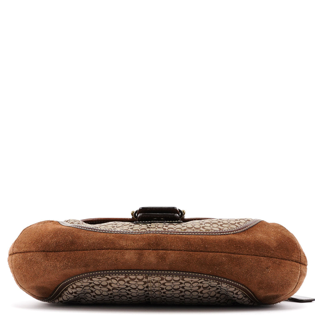 6808 Beige Signature C Soho Shoulder Bag