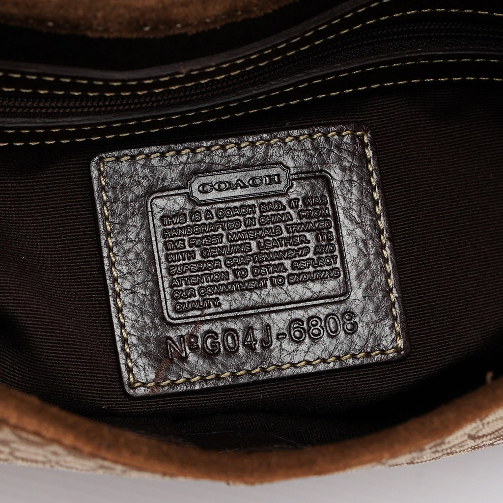 6808 Beige Signature C Soho Shoulder Bag