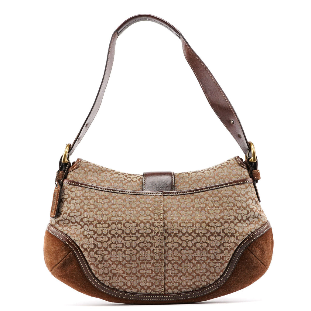 6808 Beige Signature C Soho Shoulder Bag