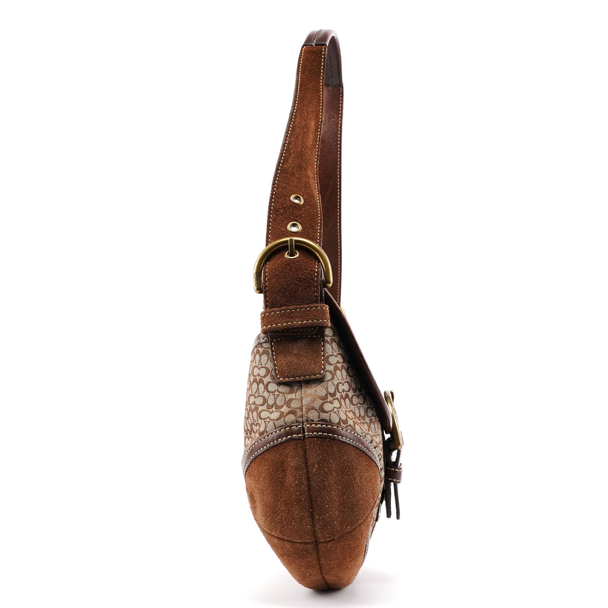 6808 Beige Signature C Soho Shoulder Bag
