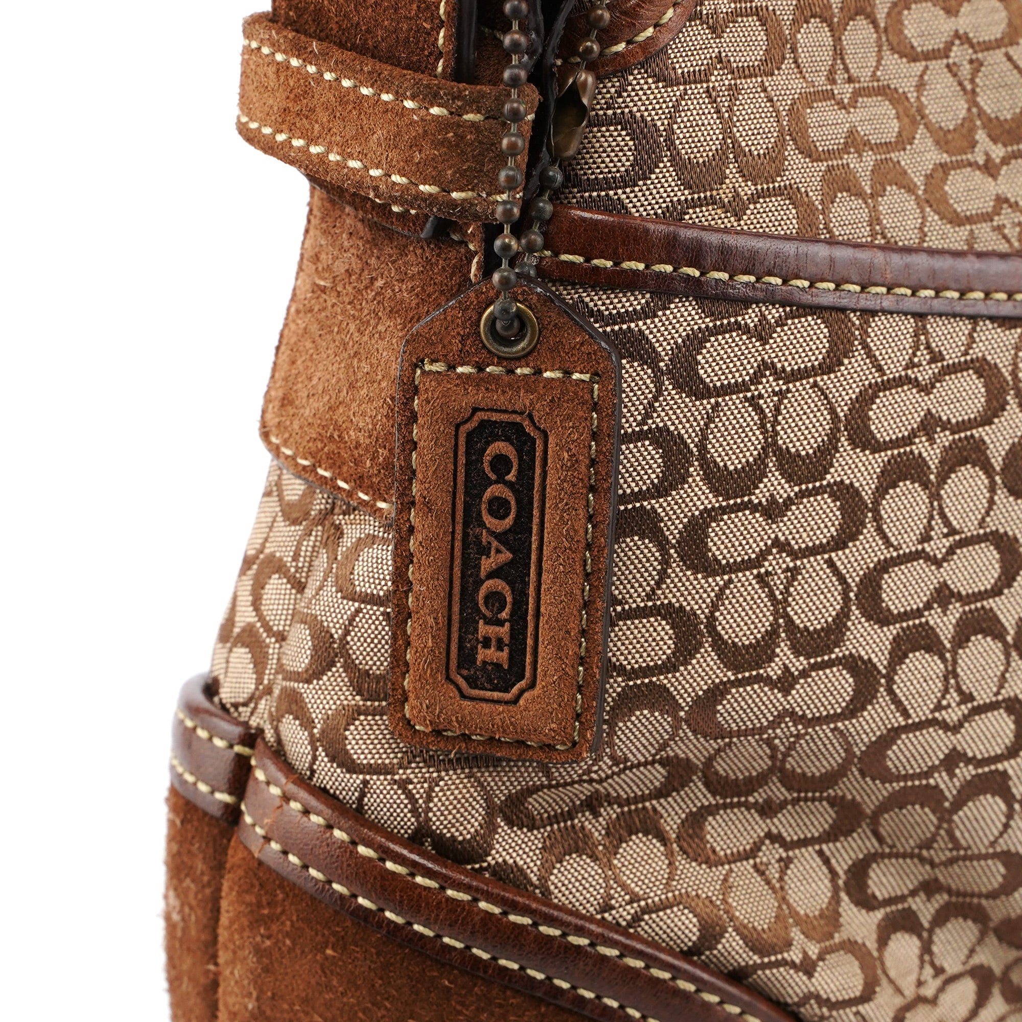6808 Beige Signature C Soho Shoulder Bag