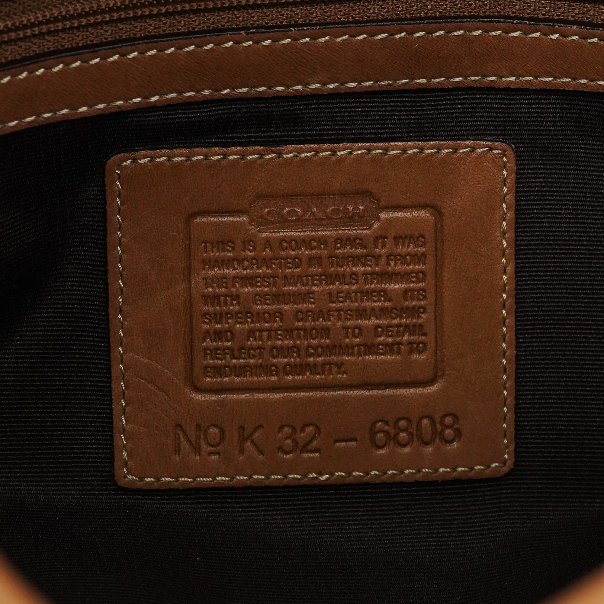 6808 Beige Signature Soho Shoulder Bag