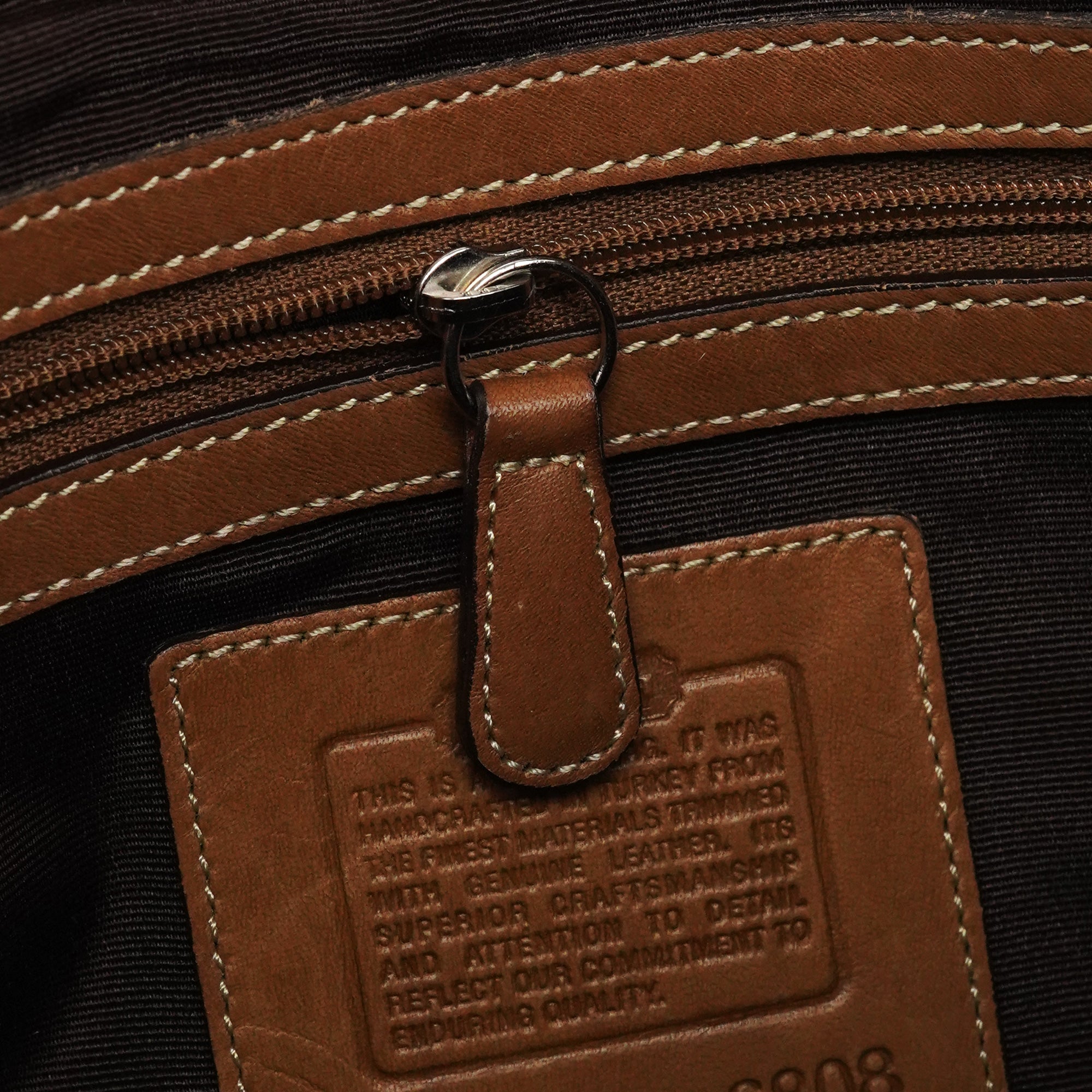 6808 Beige Signature Soho Shoulder Bag