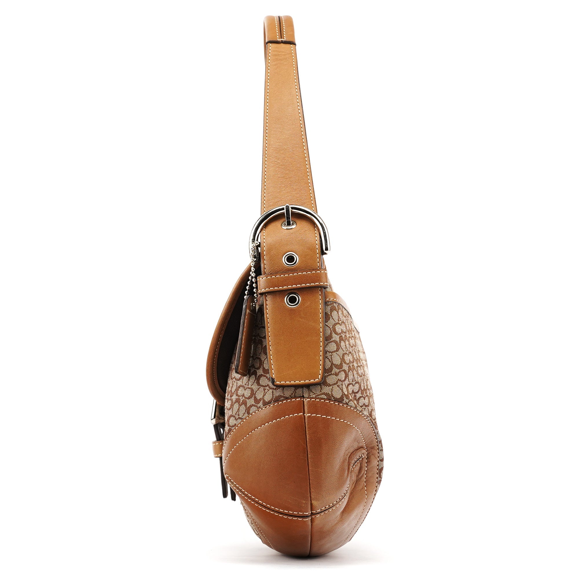 6808 Beige Signature Soho Shoulder Bag