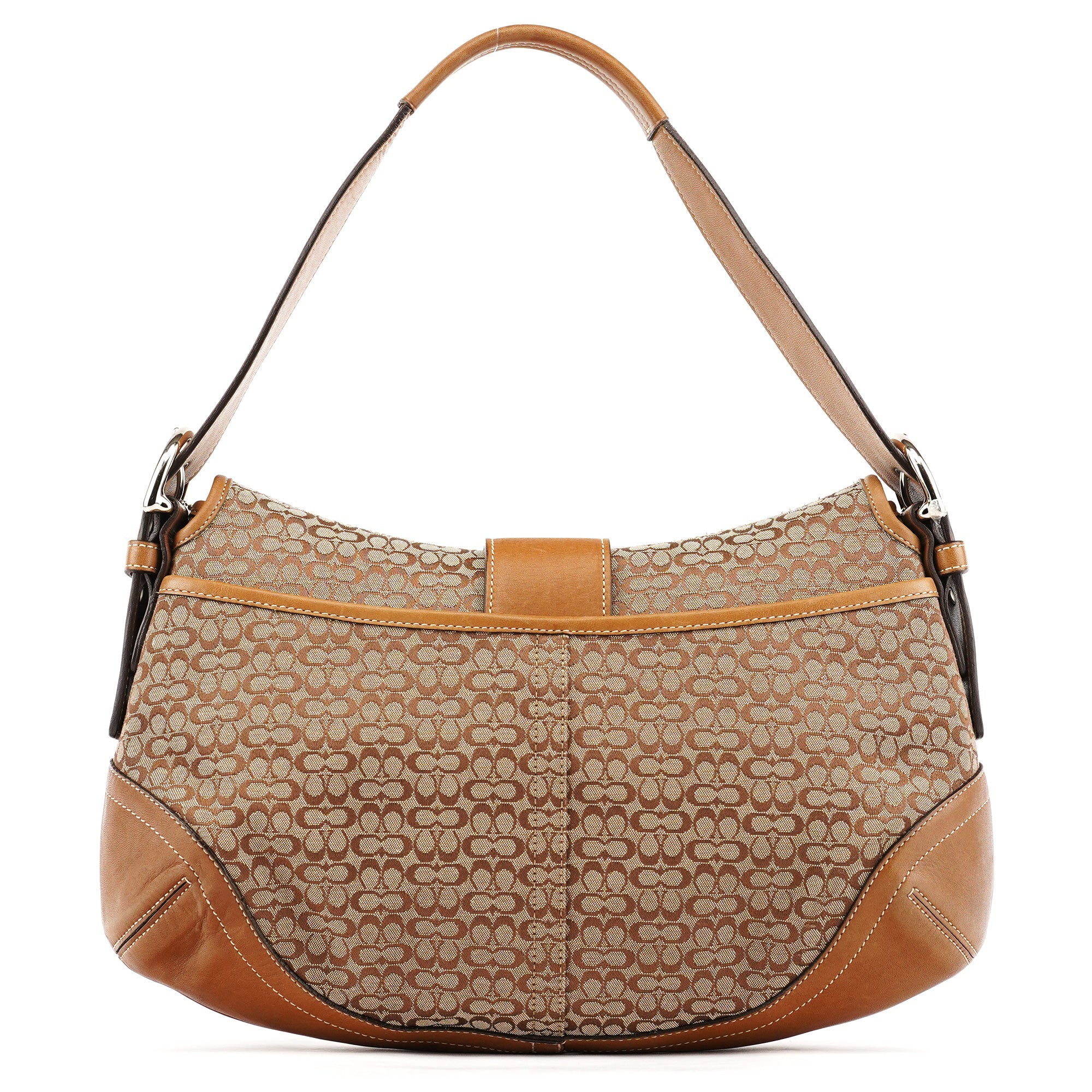 6808 Beige Signature Soho Shoulder Bag