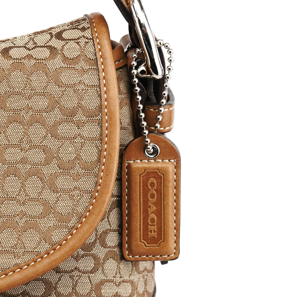 6808 Beige Signature Soho Shoulder Bag