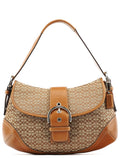 6808 Beige Signature Soho Shoulder Bag