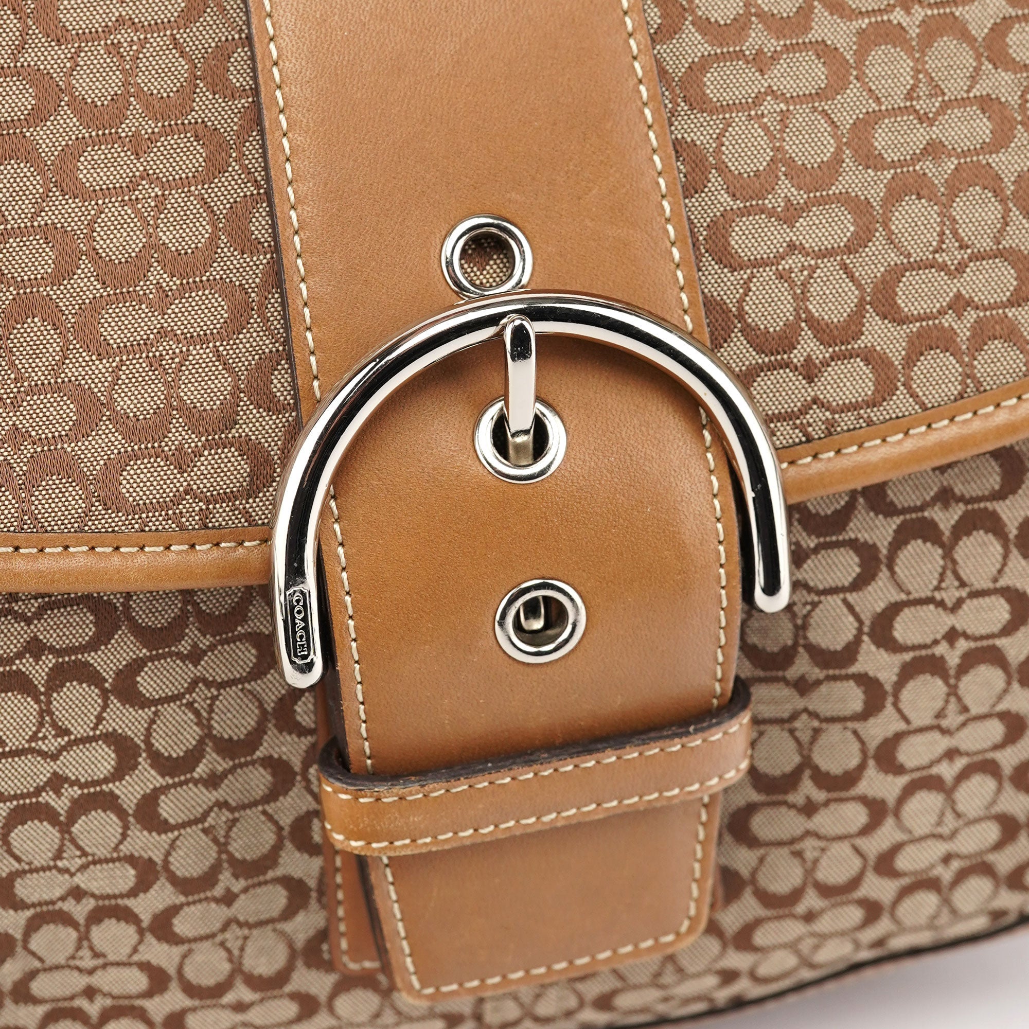 6808 Beige Soho Shoulder Bag